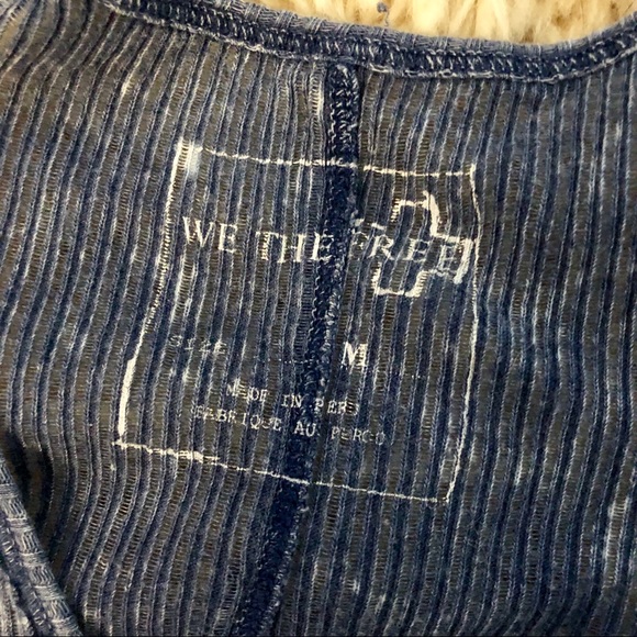Free People Distressed Ribbed Tank Medium - Picture 5 of 5